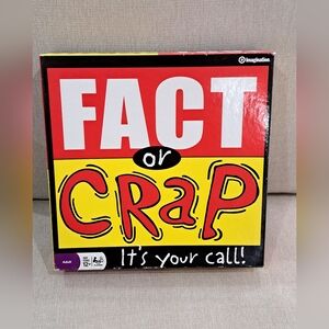 Fact Or Crap Board Game  Imagination Face Paced Trivial Game-Complete
